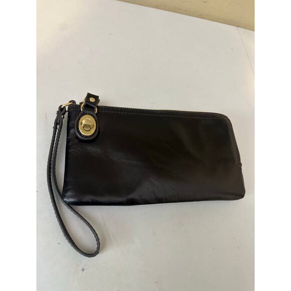 Hobo International Wallet Brown Mila Leather Wristlet Purse Chocolate - Picture 5 of 10